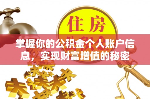 交易掌握你的公积金个人账户信息，实现财富增值的秘密