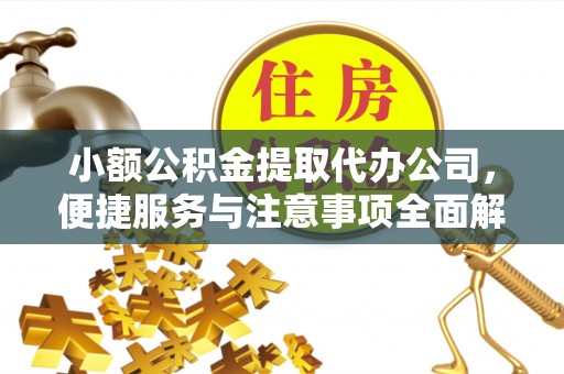交易小额公积金提取代办公司，便捷服务与注意事项全面解析
