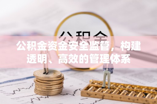 交易公积金资金安全监管，构建透明、高效的管理体系