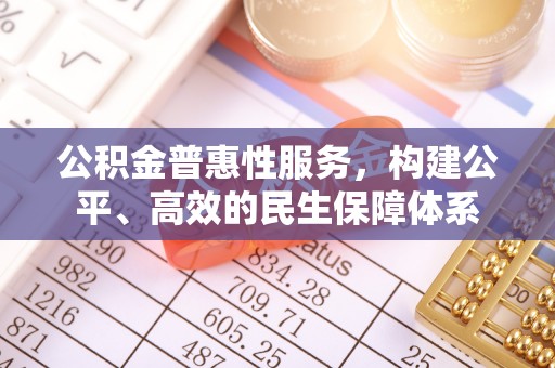 交易公积金普惠性服务，构建公平、高效的民生保障体系